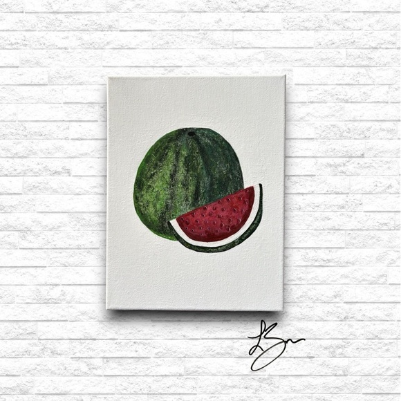 Other - Original “Watermelon” Acrylic Painting on  Canvss
